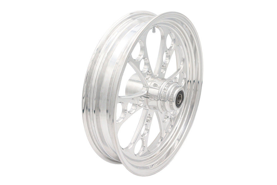 HARLEY 18 inch x 3.5 inch Kool Kat Front Wheel Polished Aluminum Fits 0-  Custom, Application