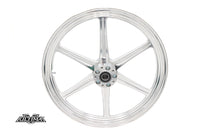 HARLEY 21 inch x 2.15 inch Revolver Front Wheel Polished Aluminum Fits 0-  Custom, Application