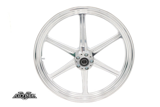 HARLEY 21 inch x 2.15 inch Revolver Front Wheel Polished Aluminum Fits 0-  Custom, Application