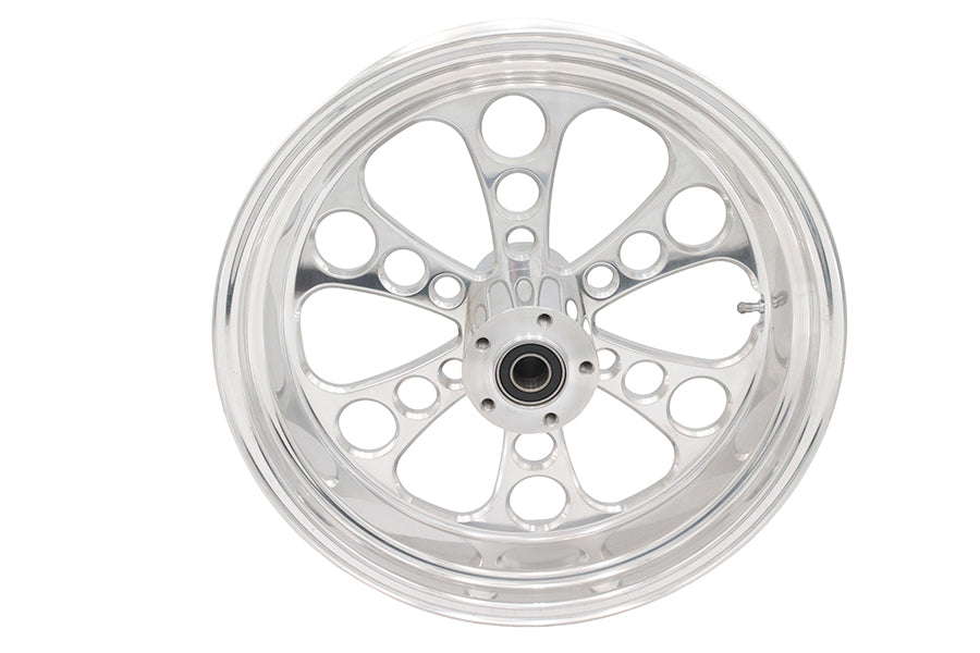 HARLEY 18 inch x 5.5 inch Kool Kat Rear Wheel Polished Fits 0-  Custom, Application
