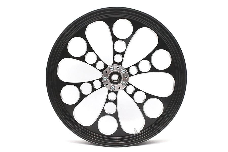 HARLEY 21 inch x 2.15 inch Kool Kat Front Wheel Black Cut Fits 0-  Custom, Application