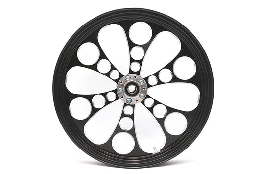 HARLEY 21 inch x 2.15 inch Kool Kat Front Wheel Black Cut Fits 0-  Custom, Application