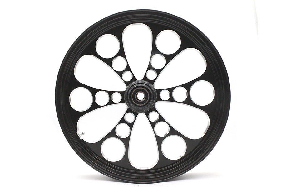 HARLEY 21 inch x 2.15 inch Kool Kat Front Wheel Black Cut Fits 0-  Custom, Application