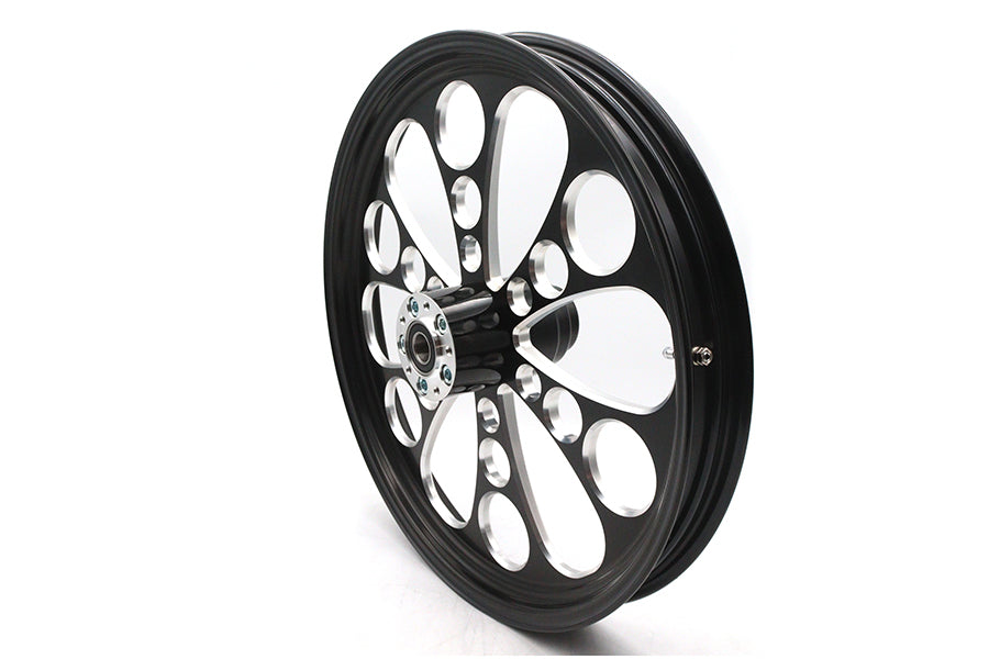 HARLEY 21 inch x 2.15 inch Kool Kat Front Wheel Black Cut Fits 0-  Custom, Application