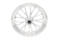 HARLEY 18 inch x 3.5 inch Manhattan Front Wheel Polished Aluminum Fits 0-  Custom, Application
