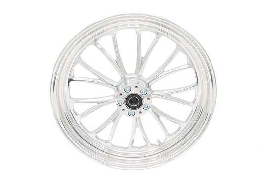 HARLEY 18 inch x 3.5 inch Manhattan Front Wheel Polished Aluminum Fits 0-  Custom, Application