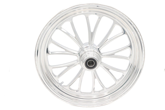HARLEY 18 inch x 3.5 inch Manhattan Front Wheel Polished Aluminum Fits 0-  Custom, Application