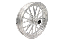 HARLEY 18 inch x 3.5 inch Manhattan Front Wheel Polished Aluminum Fits 0-  Custom, Application