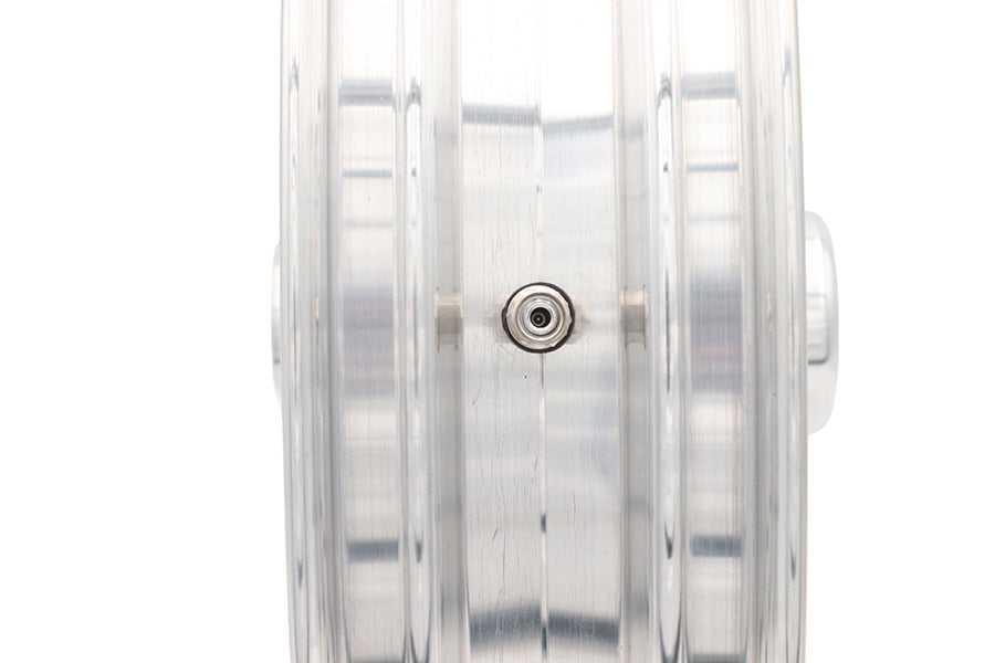 HARLEY 18 inch x 3.5 inch Manhattan Front Wheel Polished Aluminum Fits 0-  Custom, Application