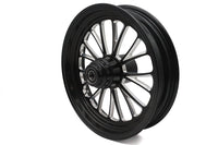 HARLEY 16 inch x 3.5 inch Manhattan Front Wheel Black Cut Fits 0-  Custom, Application