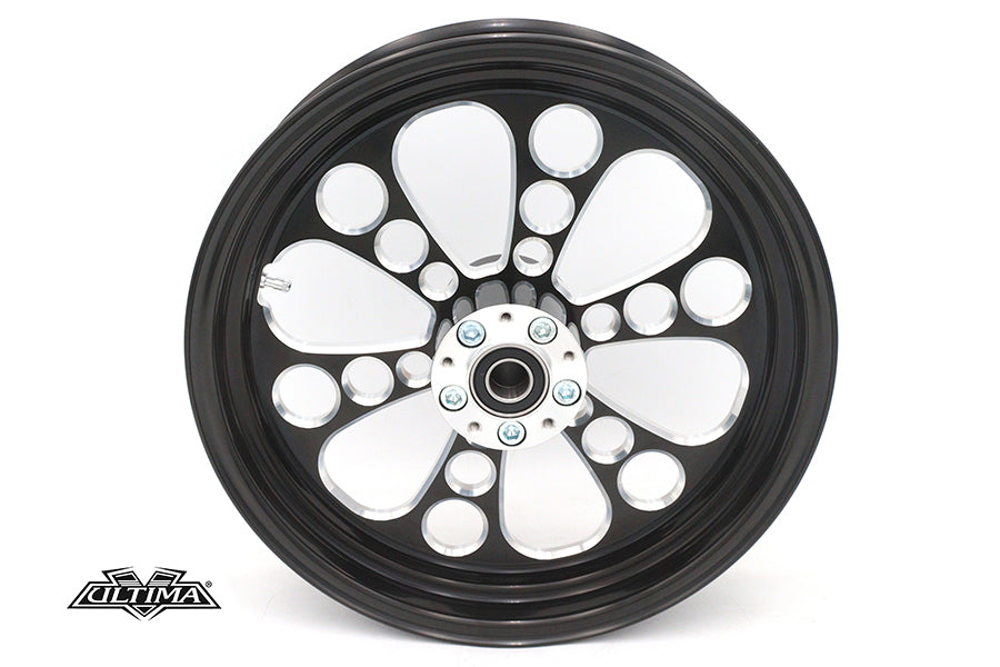 HARLEY 16 inch x 3.5 inch Kool Kat Front Wheel Black Cut Fits 0-  Custom, Application