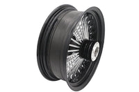 HARLEY 16 inch x 5.5 inch King Spoke Rear Wheel Black/Chrome Fits 0-  Custom, Application