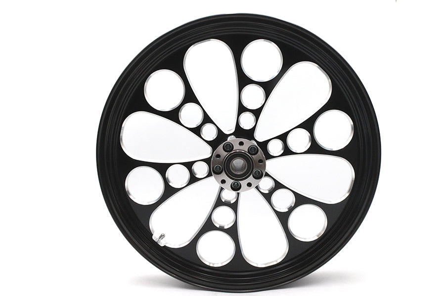 HARLEY 21 inch x 2.15 inch Kool Kat Front Wheel Black Cut Fits 0-  Custom, Application