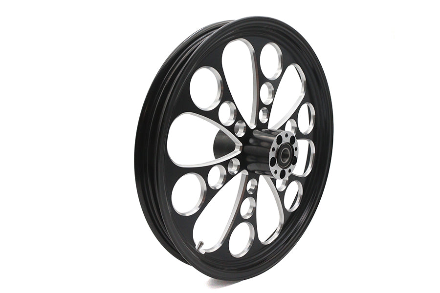 HARLEY 21 inch x 2.15 inch Kool Kat Front Wheel Black Cut Fits 0-  Custom, Application