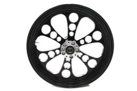 HARLEY 18 inch x 3.5 inch Kool Kat Front Wheel Black Cut Fits 0-  Custom, Application