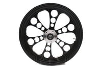 HARLEY 18 inch x 3.5 inch Kool Kat Front Wheel Black Cut Fits 0-  Custom, Application