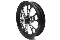HARLEY 18 inch x 3.5 inch Kool Kat Front Wheel Black Cut Fits 0-  Custom, Application