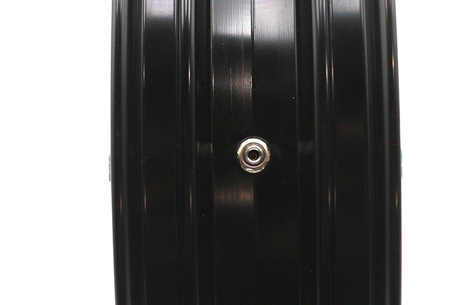 HARLEY 18 inch x 3.5 inch Revolver Front Wheel Black Cut Fits 0-  Custom, Application