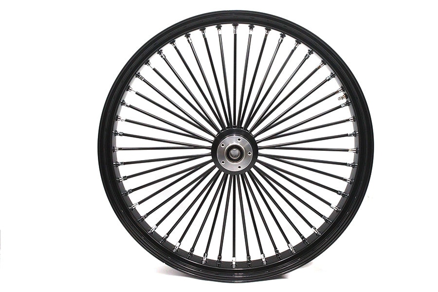 HARLEY 30 inch x 4.0 inch King Spoke Front Wheel Black Fits 0-  Custom, Application