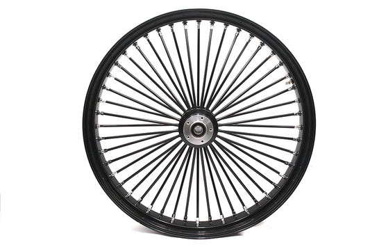 HARLEY 30 inch x 4.0 inch King Spoke Front Wheel Black Fits 0-  Custom, Application