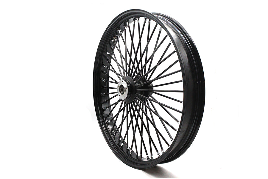 HARLEY 30 inch x 4.0 inch King Spoke Front Wheel Black Fits 0-  Custom, Application