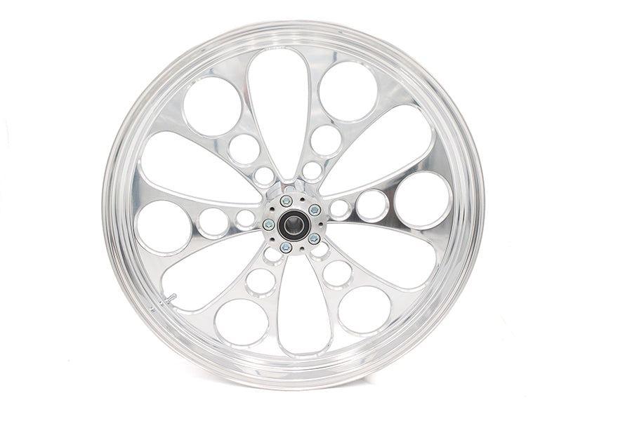 HARLEY 23 inch x 3.5 inch Kool Kat Front Wheel Polished Aluminum Fits 0-  Custom, Application