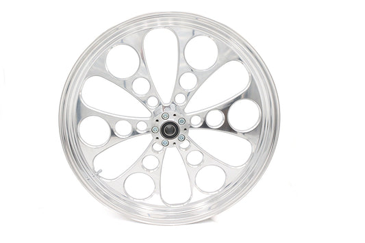 HARLEY 23 inch x 3.5 inch Kool Kat Front Wheel Polished Aluminum Fits 0-  Custom, Application