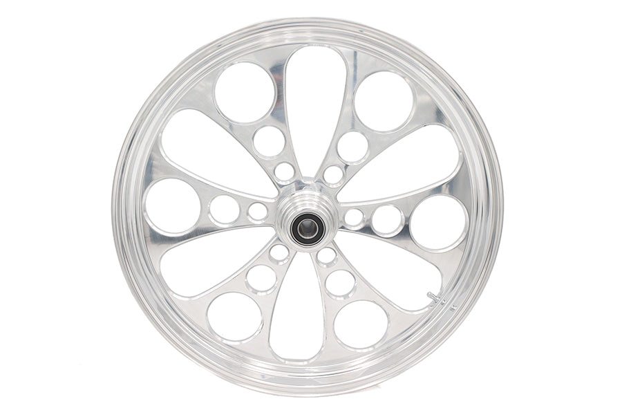 HARLEY 23 inch x 3.5 inch Kool Kat Front Wheel Polished Aluminum Fits 0-  Custom, Application