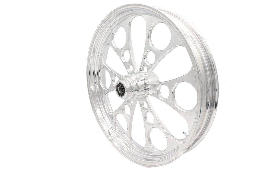 HARLEY 23 inch x 3.5 inch Kool Kat Front Wheel Polished Aluminum Fits 0-  Custom, Application
