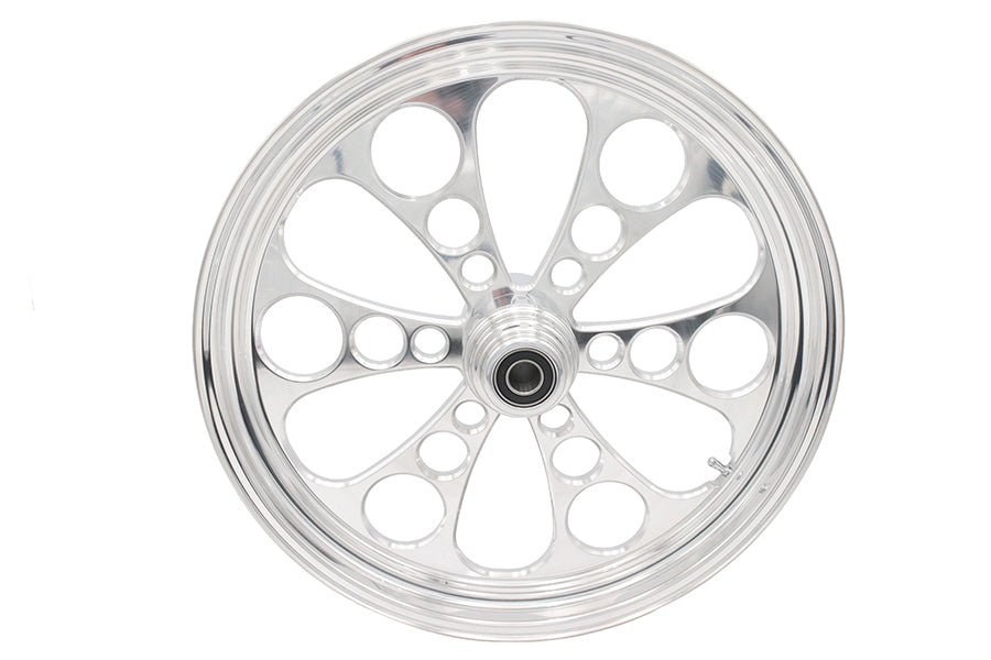 HARLEY 21 inch x 3.5 inch Kool Kat Front Wheel Polished Aluminum Fits 0-  Custom, Application