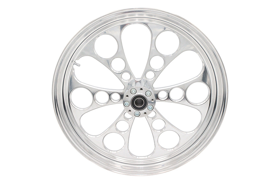 HARLEY 21 inch x 3.5 inch Kool Kat Front Wheel Polished Aluminum Fits 0-  Custom, Application