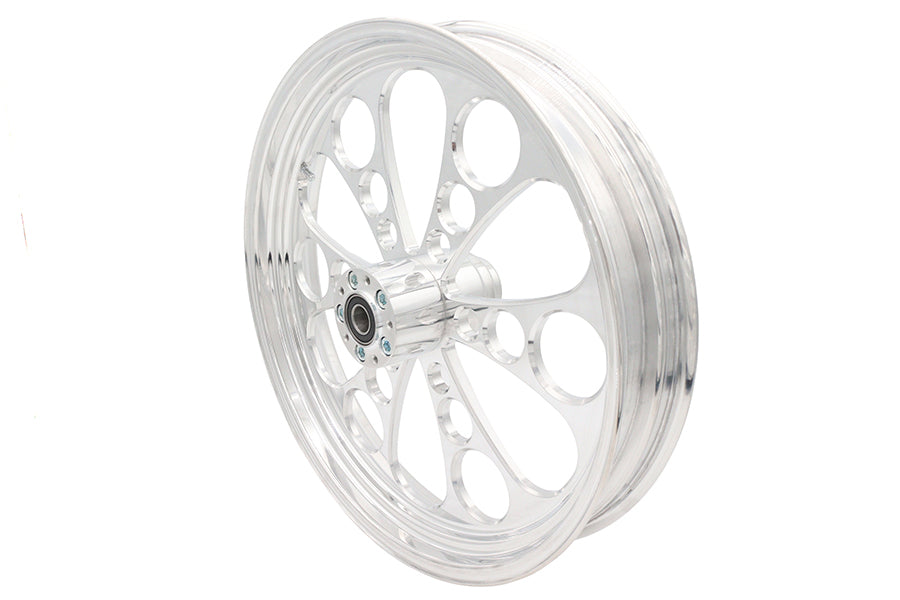 HARLEY 21 inch x 3.5 inch Kool Kat Front Wheel Polished Aluminum Fits 0-  Custom, Application
