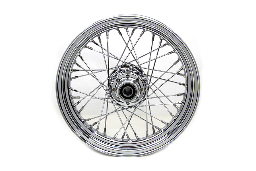 HARLEY 16 inch x 3.00 inch Rear Spoke Wheel Chrome fits 2011-2017 FXST,  2011-2017 FLST,  2011-2017 FXD,