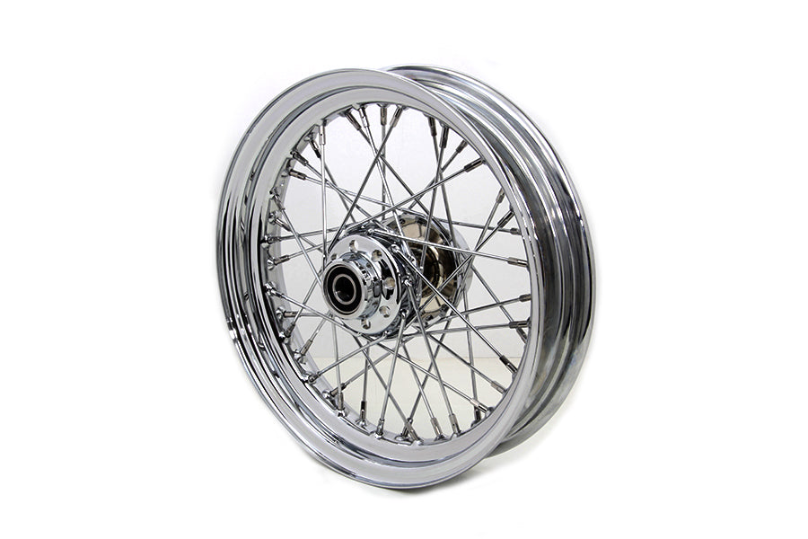 HARLEY 16 inch x 3.00 inch Rear Spoke Wheel Chrome fits 2011-2017 FXST,  2011-2017 FLST,  2011-2017 FXD,