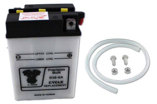 HARLEY Universal 6 Volt Battery Fits 1929-1952 WL,   1929-1930 J,   1930-1934 VL,   1936-1940 EL,