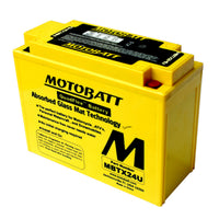 HARLEY MotoBatt 12 Volt AGM Vollständig Versiegelte Gelbe Batterie Passt 1980-1996 FLT, 1985-1996 FLHR, 1985