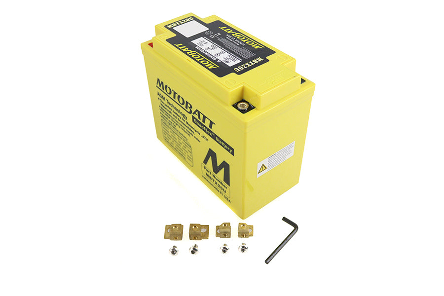 HARLEY MotoBatt 12 Volt AGM Yellow Battery Fits FLST 1991-1996,   FXST 1991-1996,   FXD 1991-1996,