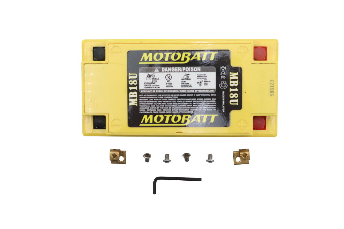 HARLEY MotoBatt 12 Volt AGM Fully Sealed Yellow Battery Fits FXST 1997-UP,   FXD 1997-2017,   XL 199