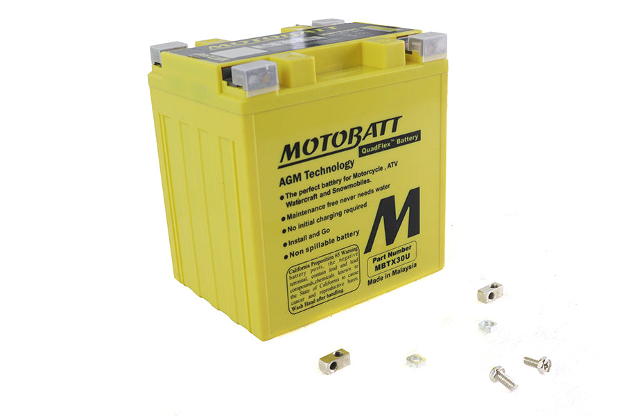 HARLEY MotoBatt 12V AGM Yellow Battery Fits FLT 1997-UP,   FLHR 1997-UP,