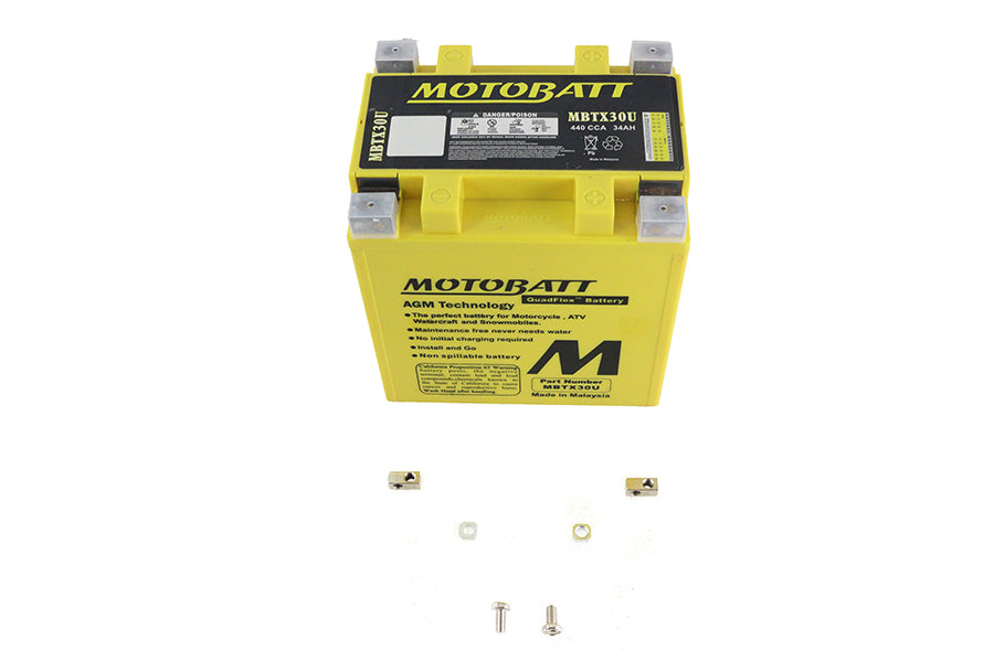 HARLEY MotoBatt 12V AGM Yellow Battery Fits FLT 1997-UP,   FLHR 1997-UP,
