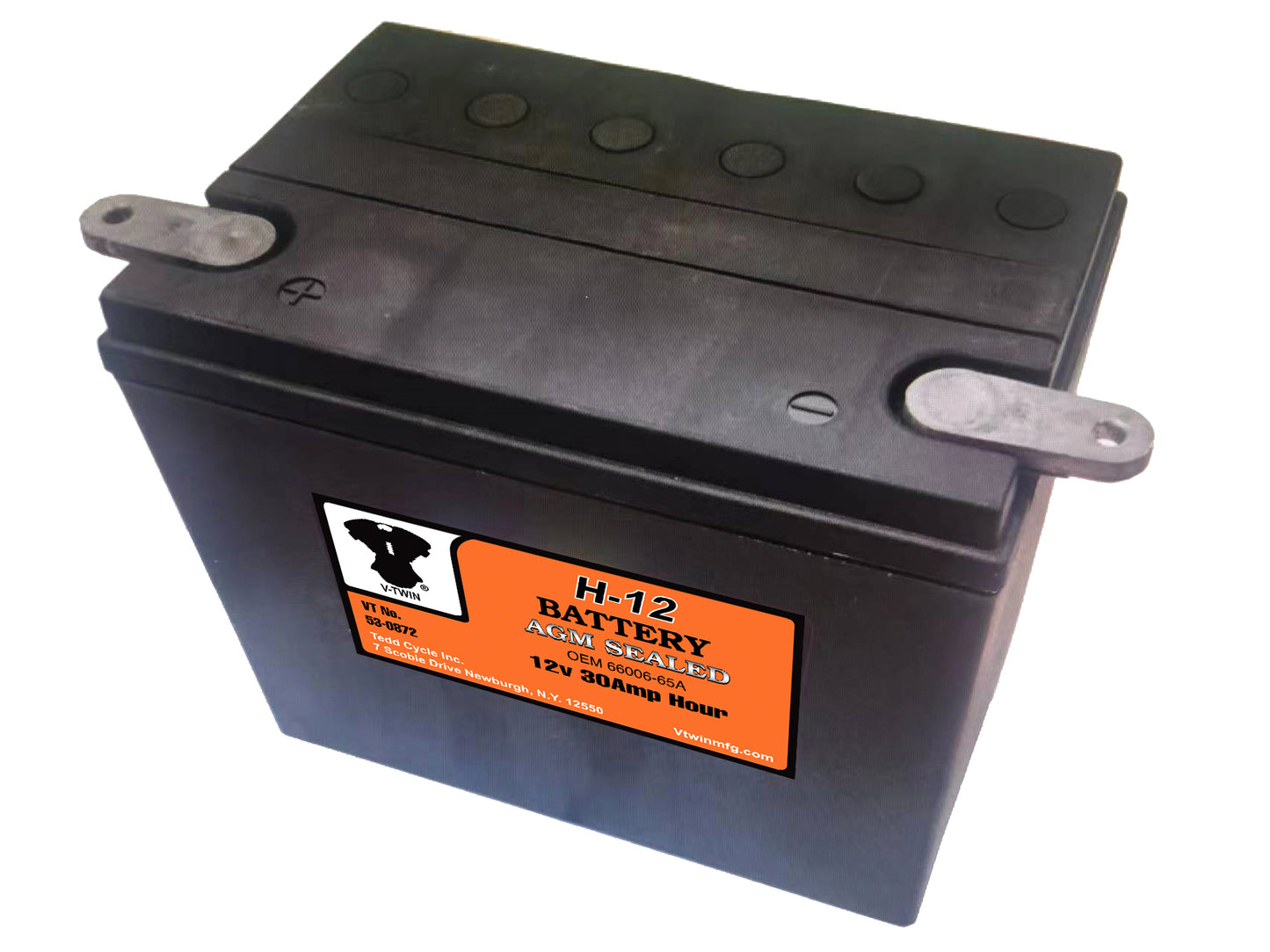 HARLEY H-12 Sealed AGM Battery Fits 1965-1984 FLH,   1965-1984 FLH,   1967-1978 XL,