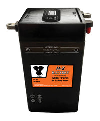 HARLEY H-2 6 Volt 22 Amp Battery with Vent Tube Fits 1937-1952 W,   1941-1964 FL,   1936-1952 EL,