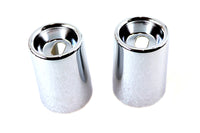 HARLEY Upper Shock Stud Covers Chrome Tall Style Fits 1965-1974 XL,   1965-1965 FL, Early 1965 1970-