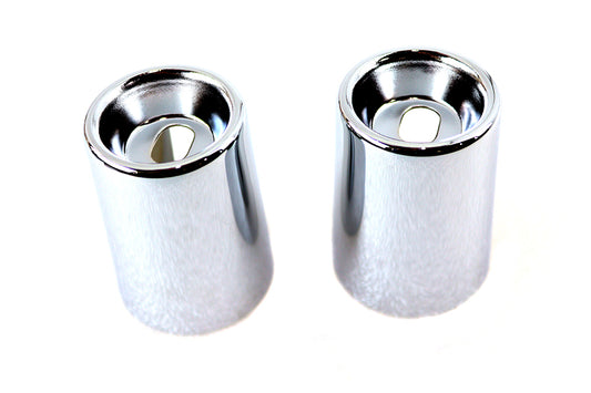 HARLEY Upper Shock Stud Covers Chrome Tall Style Fits 1965-1974 XL,   1965-1965 FL, Early 1965 1970-