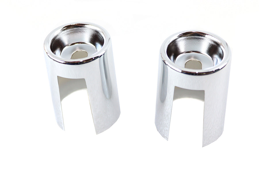 HARLEY Upper Shock Stud Covers Chrome Tall Style Fits 1965-1974 XL,   1965-1965 FL, Early 1965 1970-