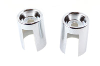 HARLEY Upper Shock Stud Covers Chrome Tall Style Fits 1965-1974 XL,   1965-1965 FL, Early 1965 1970-