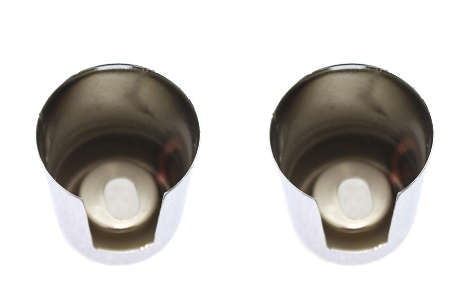 HARLEY Upper Shock Stud Covers Chrome Short Style Fits 1975-1981 XL,