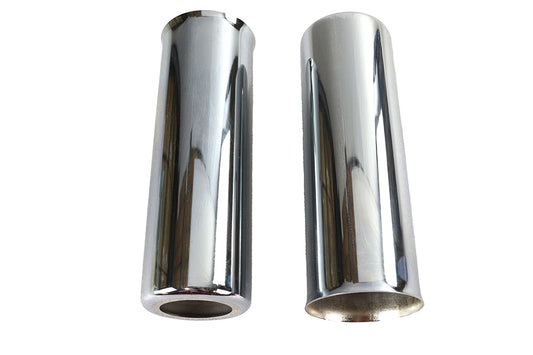 HARLEY Chrome 8 inch Shock Spring Cover Set Fits 1973-1984 FL,   1973-1984 FX,