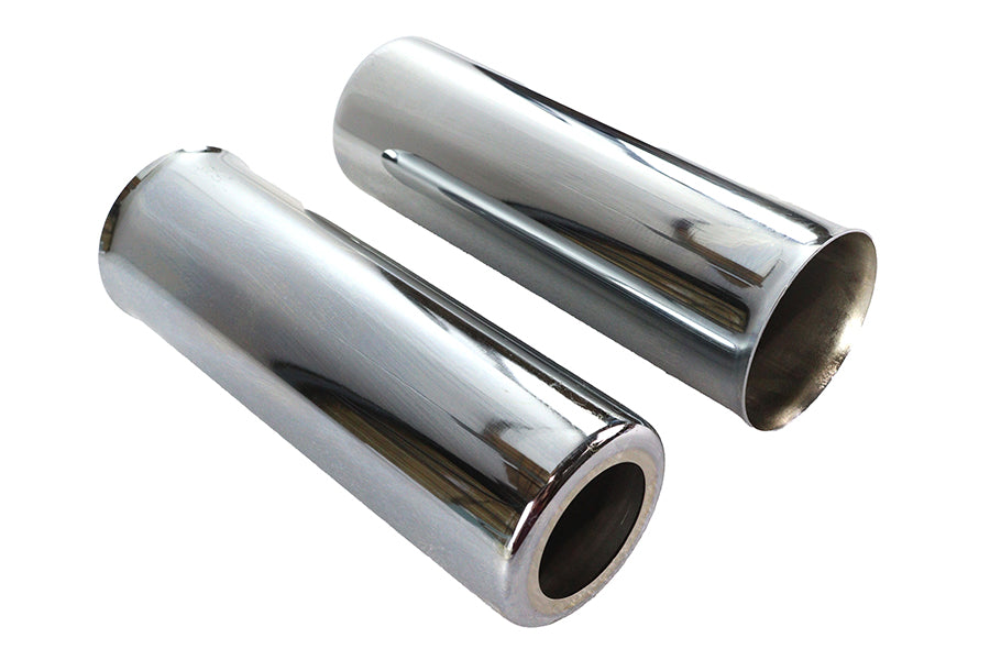 HARLEY Chrome 8 inch Shock Spring Cover Set Fits 1973-1984 FL,   1973-1984 FX,