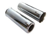 HARLEY Chrome 8 inch Shock Spring Cover Set Fits 1973-1984 FL,   1973-1984 FX,